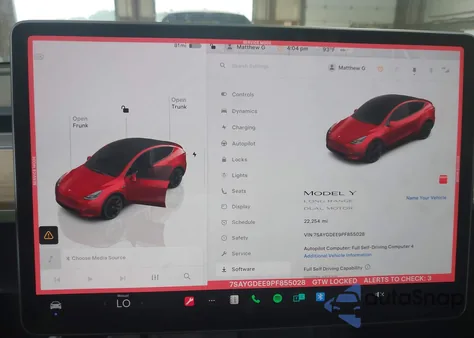 2023 Tesla Model Y Awd/Long Range Dual Motor All-Wheel Drive из США, поврежденный, VIN 7SAYGDEE9PF855028